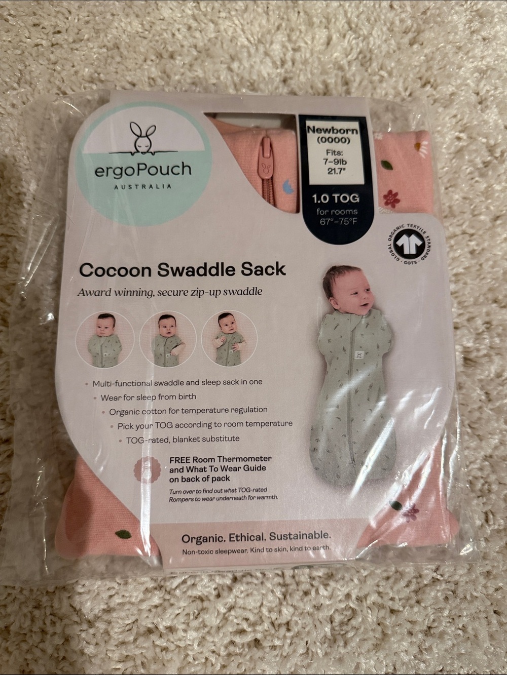 Brand New Ergopouch Baby Cocoon Swaddle Sack